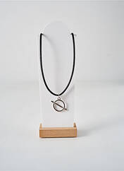 Collier noir SECRET DE CUIR pour femme seconde vue