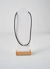 Collier noir SECRET DE CUIR pour femme seconde vue