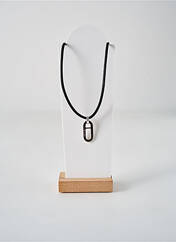 Collier noir SECRET DE CUIR pour unisexe seconde vue