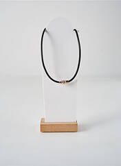 Collier noir SECRET DE CUIR pour unisexe seconde vue