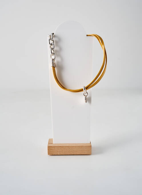 Collier fermeture fermoir en t argent SECRET DE CUIR femme