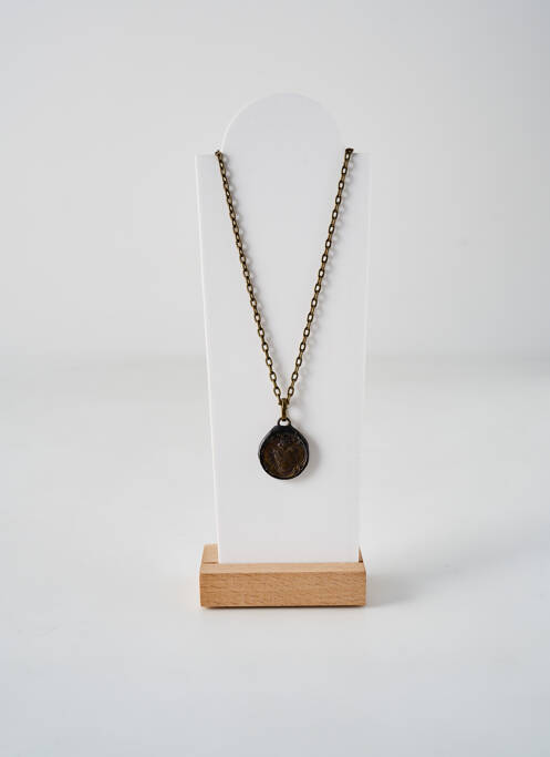 Collier marron IGUAN pour femme