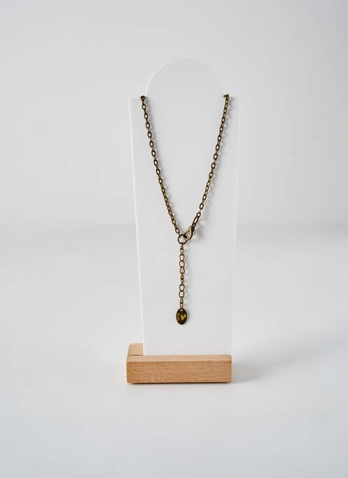 Collier marron IGUAN pour femme