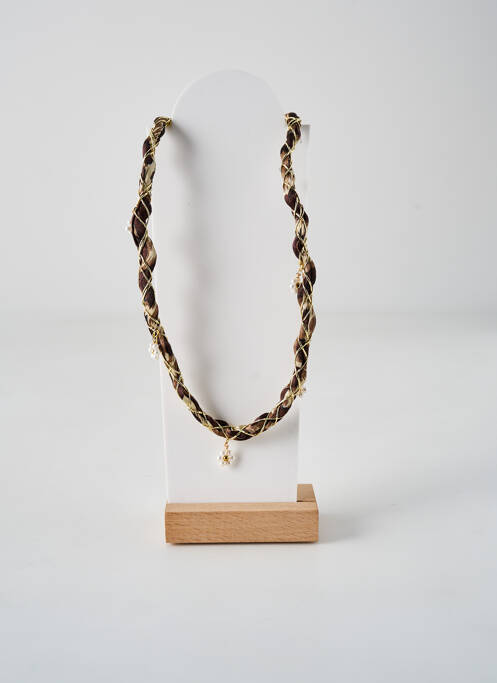 Collier marron OPALE pour femme