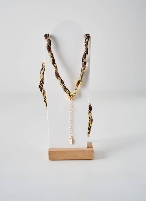 Collier marron OPALE pour femme