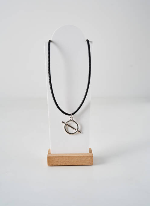 Collier noir SECRET DE CUIR pour femme