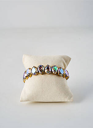 Bracelet ornement oxyde de zirconium or OPALE femme