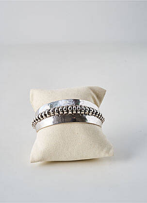 Bracelet manchette matériaux métal argent ORI TAO femme