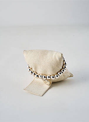 Bracelet matériaux métal argent SECRET DE CUIR femme