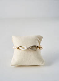 Bracelet fermeture fermoir mousqueton blanc NATURE BIJOUX femme