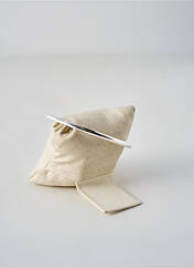 Bracelet Jonc argent SECRET DE CUIR pour femme seconde vue