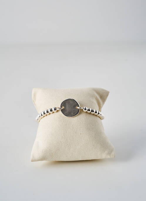 Bracelet argent SECRET DE CUIR pour femme