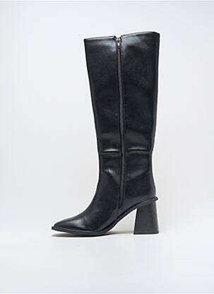 Bottes matière lisse talon de 7 à 9cm noir VANESSA WU femme