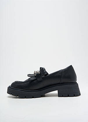 Mocassins matière lisse talon de 4 à 6cm noir VANESSA WU femme