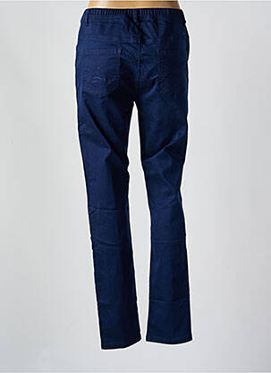 Pantalon slim taille élastique bleu S.QUISE femme