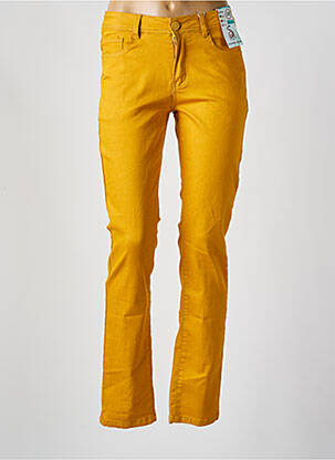 Pantalon slim poches jaune S.QUISE femme