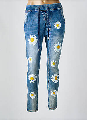Jeans coupe slim poches bleu MELLY & CO femme