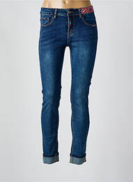 Jeans coupe slim poches bleu ONADO femme