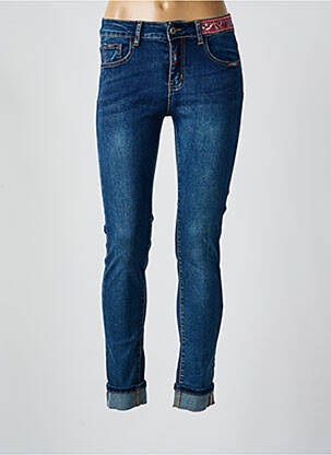 Jeans coupe slim poches bleu ONADO femme