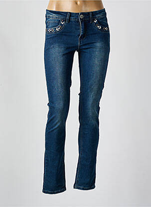 Jeans coupe slim poches bleu ONADO femme