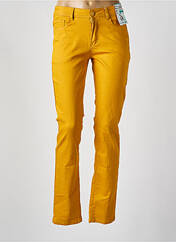 Pantalon slim jaune S.QUISE pour femme seconde vue