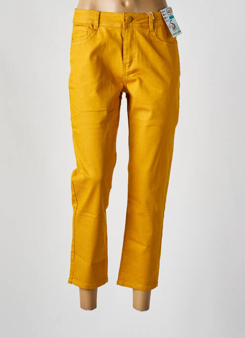 Pantalon slim jaune S.QUISE pour femme