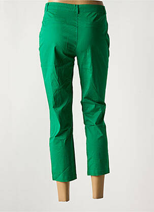 Pantalon 7/8 fermeture zippée sous rabat boutonné vert SARAH JOHN femme