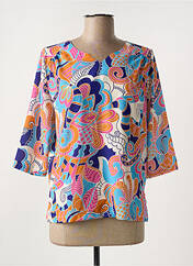 Blouse bleu ELEANE pour femme seconde vue