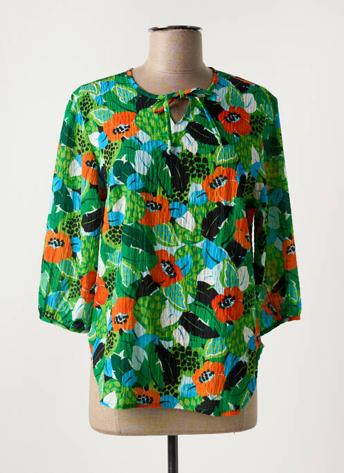 Blouse vert ELEANE pour femme