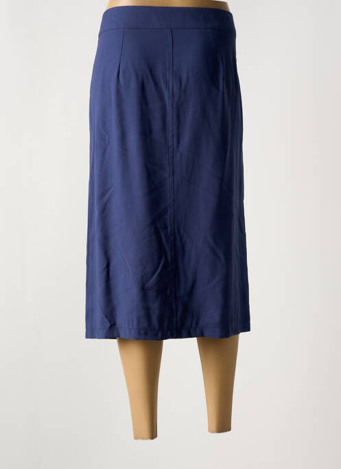 Jupe mi-longue bleu HALOGENE pour femme