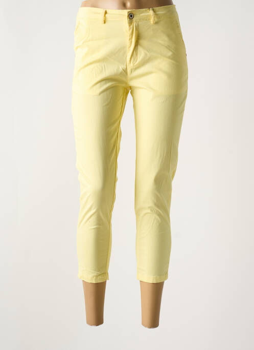 Pantalon 7/8 jaune SARAH JOHN pour femme