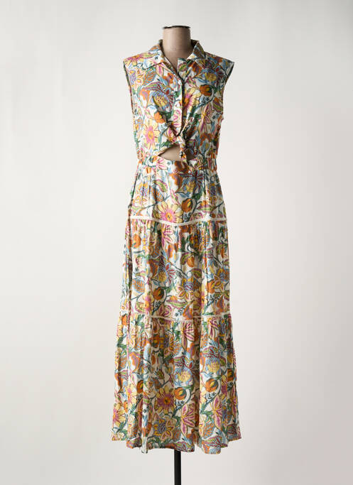 Robe longue vert ANGE pour femme