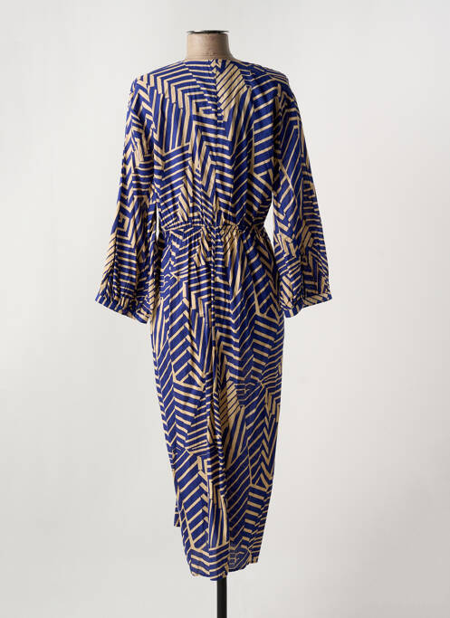 Robe mi-longue bleu ANGE pour femme