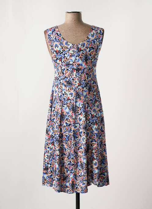 Robe mi-longue bleu JOY'S PARIS pour femme