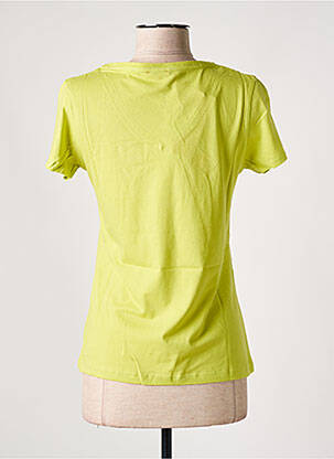 T-shirt col v manches courtes vert FELINO femme