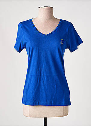 T-shirt bleu FELINO pour femme