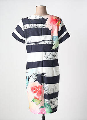 Robe mi-longue manches courtes manches courtes noir IMPULSION femme