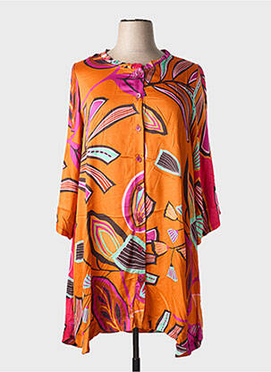 Tunique manches longues imprimé fantaisie orange G!OZE femme