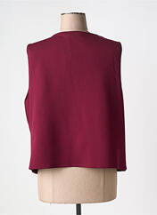 Gilet sans manche rouge JORGIE PARIS pour femme seconde vue