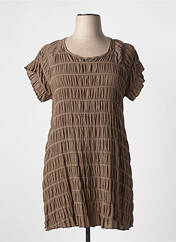 Tunique manches courtes marron G!OZE pour femme seconde vue