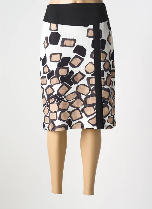 Jupe mi-longue noir IMPULSION pour femme