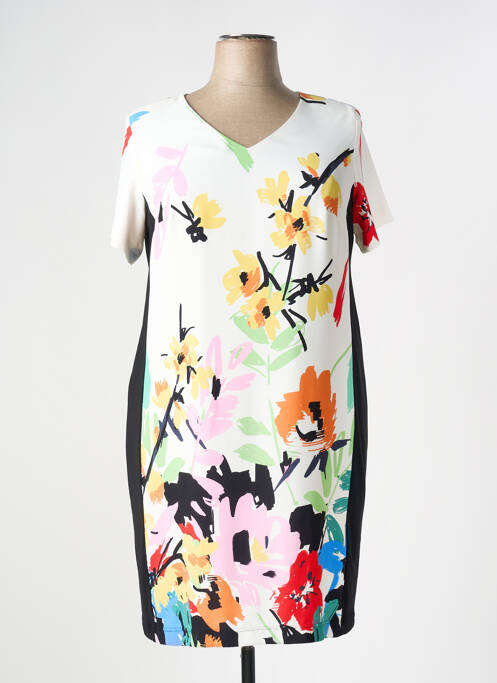 Robe mi-longue blanc ARONA pour femme