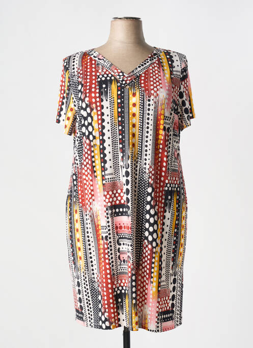 Robe mi-longue noir ARONA pour femme