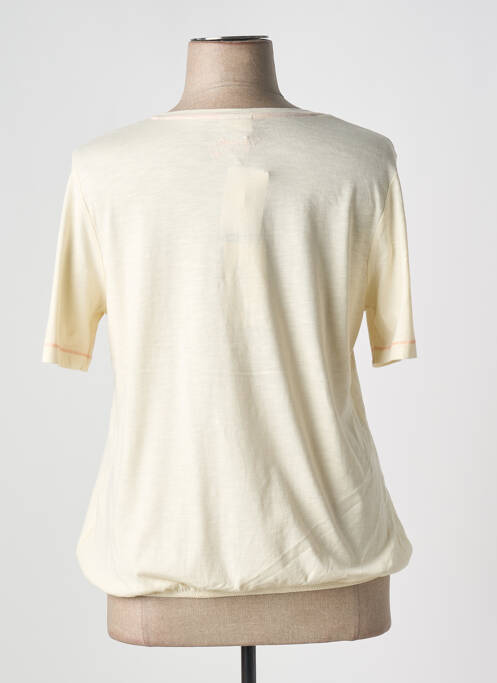 T-shirt beige BARBARA LEBEK pour femme