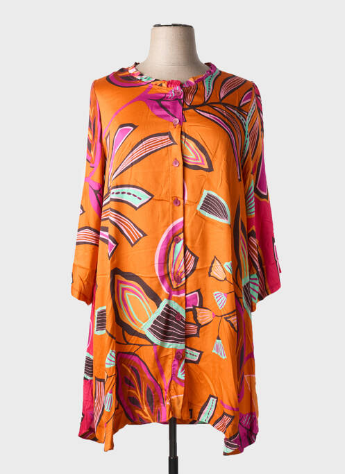 Tunique manches longues orange G!OZE pour femme