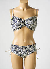 Maillot de bain 2 pièces bleu LAGON BLEU pour femme seconde vue