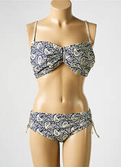 Maillot de bain 2 pièces bleu LAGON BLEU pour femme seconde vue