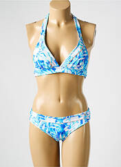 Maillot de bain 2 pièces bleu SALÉE pour femme seconde vue