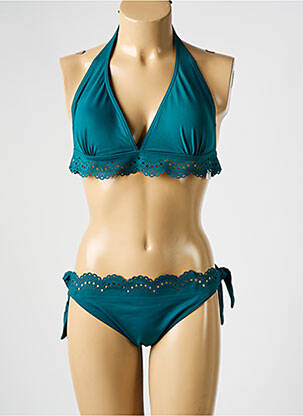 Maillot de bain 2 pièces vert BLUE LOBSTER pour femme