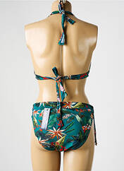 Maillot de bain 2 pièces vert LAGON BLEU pour femme seconde vue